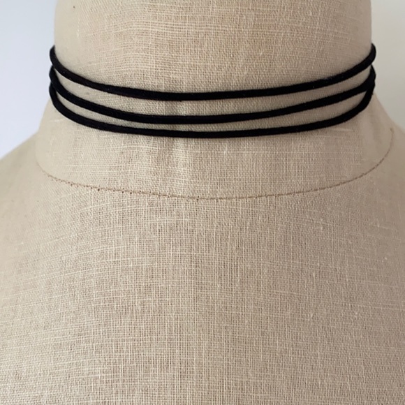 FRAISER STERLING 3 Suede Strand Choker - Picture 1 of 4
